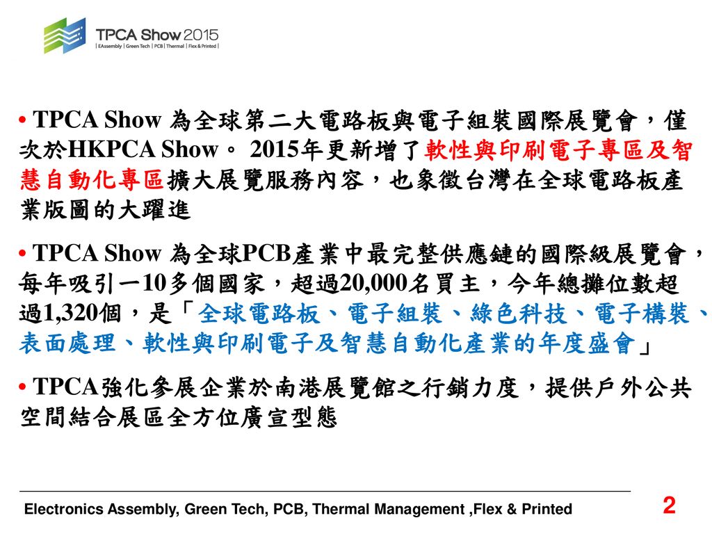 Tpca Show 廣告贊助 Ppt Download