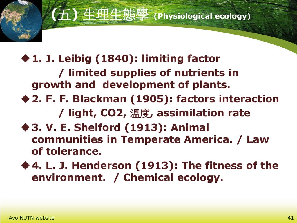 Chap. 8 荒野、生態學與倫理學wilderness, Ecology and Ethics - ppt download