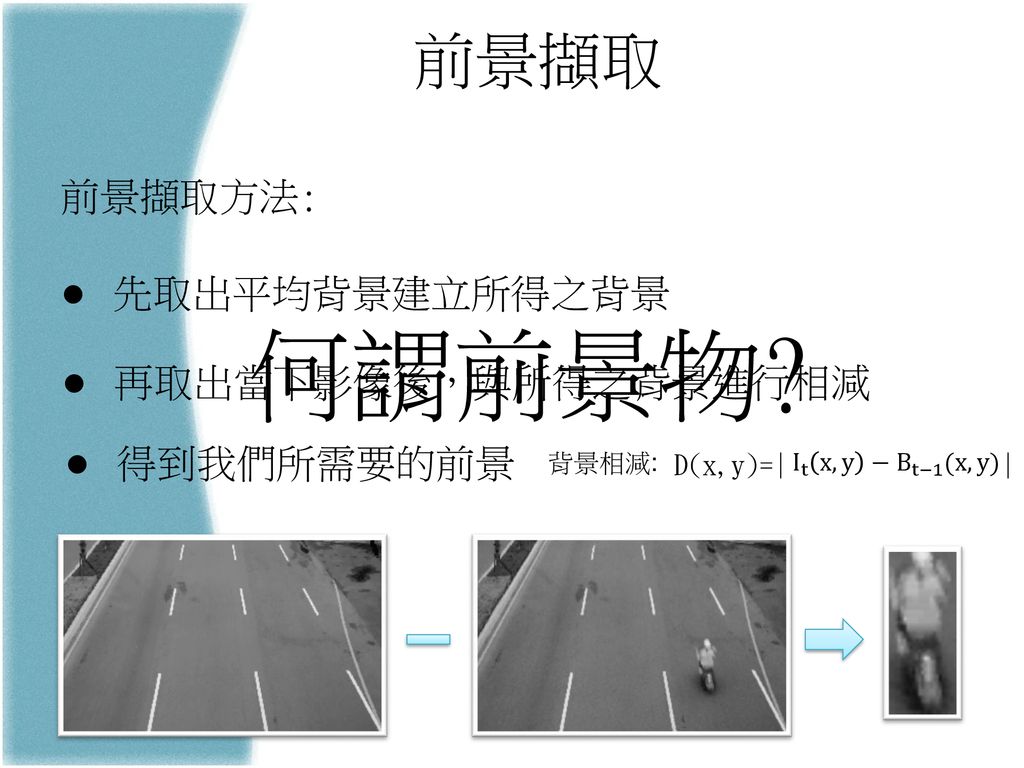 車輛跨越車道偵測學生:李季陽陳勁豪林弘斌. - ppt download