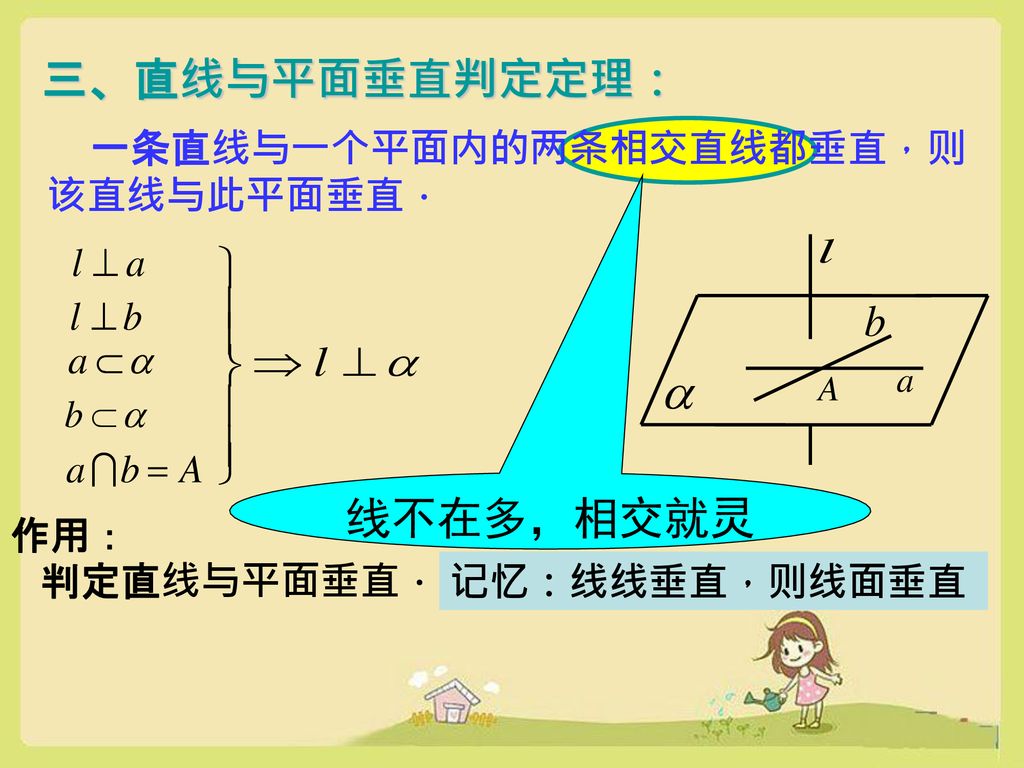 直线与平行垂直的判定 Ppt Download