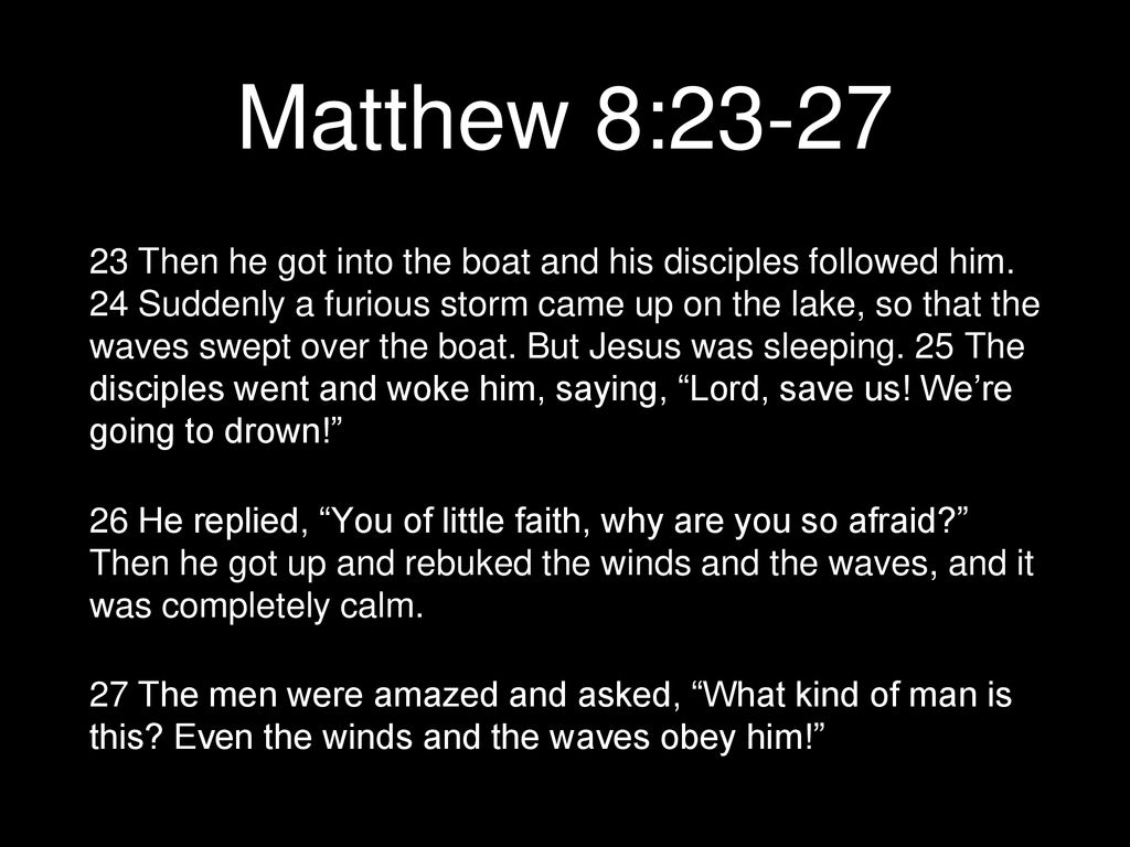 Why Are You So Afraid? Matthew 8:23-27 馬 太 福 音 8: ppt download