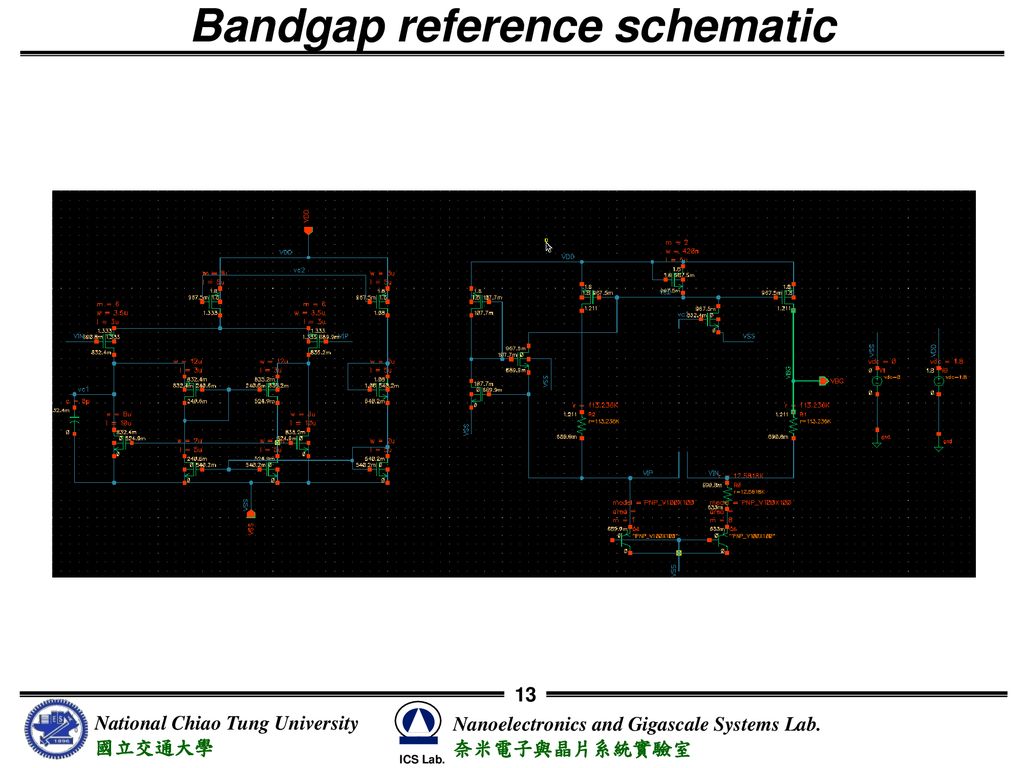 Bandgap reference schematic